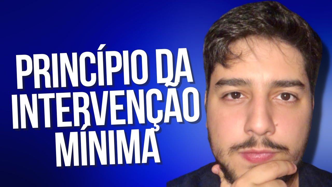 PRINCÍPIO DA INTERVENÇÃO MÍNIMA: aula completa e atualizada