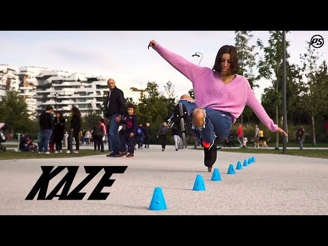 Catch me if you can on Kaze 90 slalom inline skates