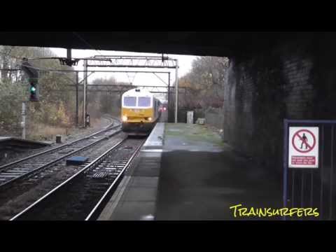 DB Class 60 No. 60066 on 6H43 Pendleton - Tunstead @ Guide Bridge on 03.12.15 - HD