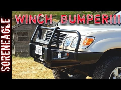 Land Cruiser LX470 Ironman Bumper Bull Bar and Winch Install 100 series Toyota Lexus LC100