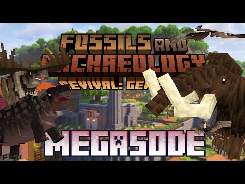 I spent 1500 DAYS Building a MEGA Dinosaur Park - Fossils and Archaeology Survival (Episodes 5-8)