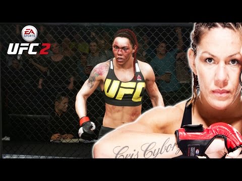 EA UFC 2 | UFC 198 Cris Cyborg Debut vs Leslie Smith Dirty Boxing! | Content Update #3 Gameplay!
