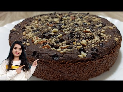 Jowar Flour Cake Recipe without Sugar, Oven, Egg | Gluten Free Sorghum Flour Cake with Dates