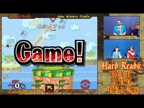 Hard Reads #2 - SSBM 2v2 WF: GSO + Pig (Red) vs mankow + codeman (Green)
