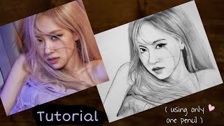 How to draw Rose Blackpink - step by step  Drawing