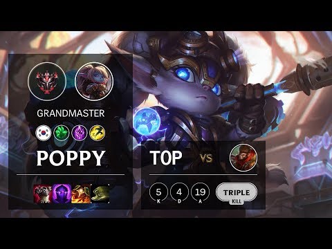 Poppy Top vs Wukong - KR Grandmaster Patch 10.7