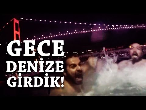 İstanbul Boğazı'nda Denize Girme Kapışması - Su Buzzz Gibi