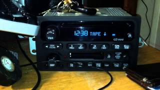 Unlocking 2001 to 2005 GM Class II RDS Stereo Systems