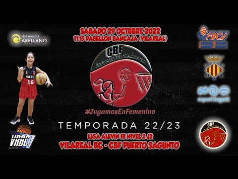 Videohighlights Vilareal Bc - Alevín Hermanos Arellano CBF Puerto Sagunto (LIGA IR NIVEL 2 J2 22-23)