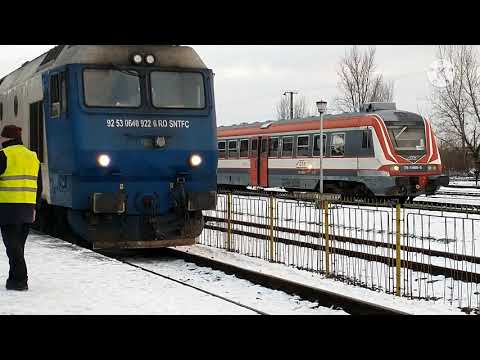 R4091 & IR1642 cu GM 922 in gara Baia Mare 15 Februarie 2021