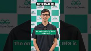 Meet Dhairya (GATE CSE AIR - 12) | GATE Rankers from GfG Paid Programs! #Shorts #GfG #GATE2026 #GATE