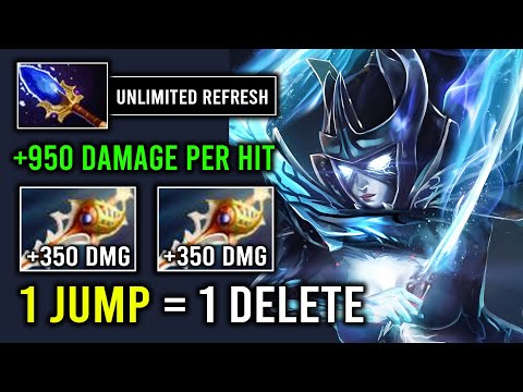 WTF Unlimited Blur Refresh 1 Shot Everything +950 Damage Per Hit 2x Rapier Phantom Assassin Dota 2