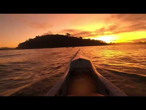 Evening kayak trip with the V7 surfski