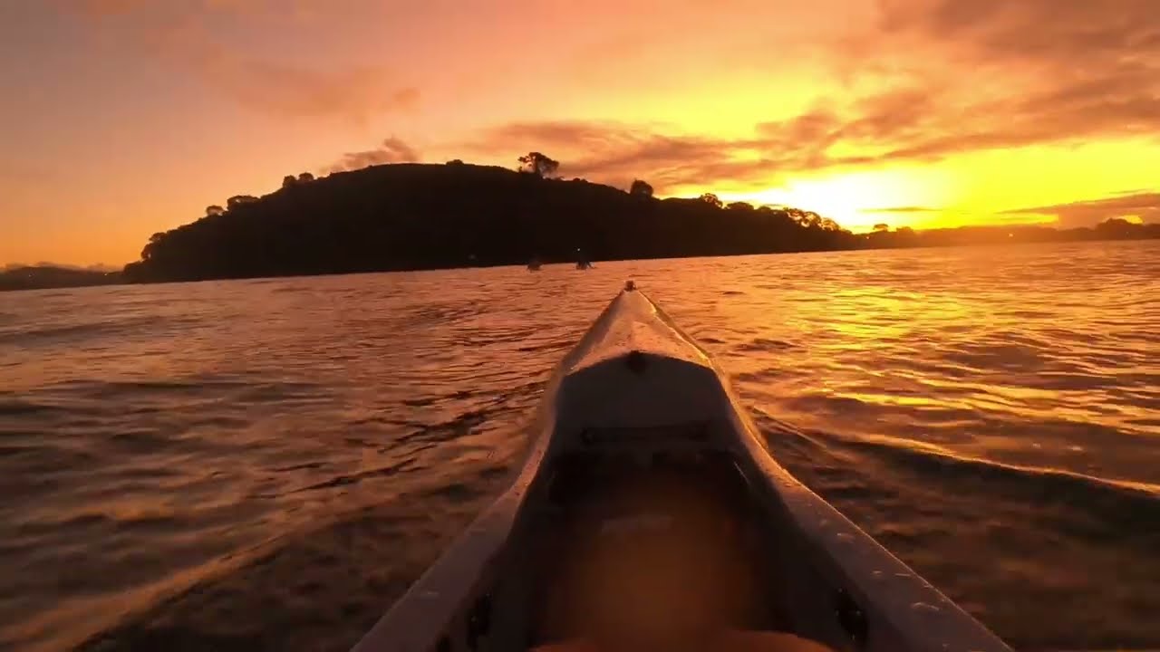 Evening kayak trip with the V7 surfski