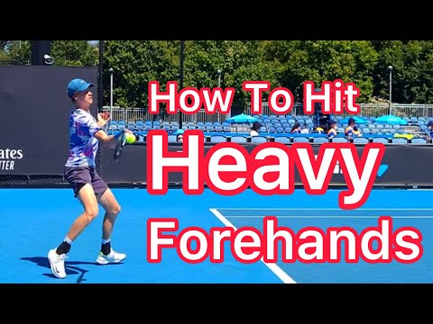 How To Hit Heavy Topspin Forehands (Jannik Sinner Technique Explained)