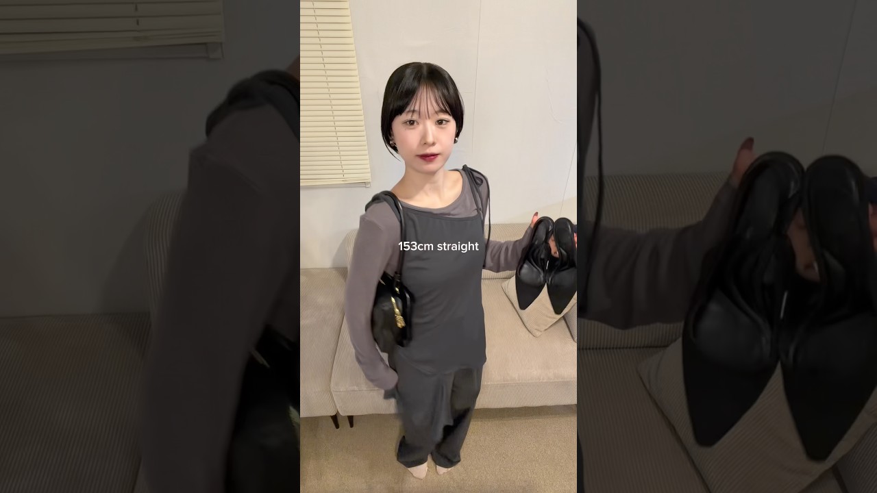 153cm 骨スト/春服2LOO￼K🇰🇷🪄#春服 #春コーデ #fashion #ootd #低身長コーデ