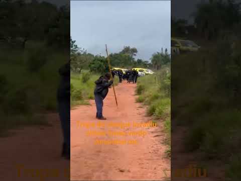 Policía militar e tropa de choque invadiu aldeia limão verde Amambai Ms