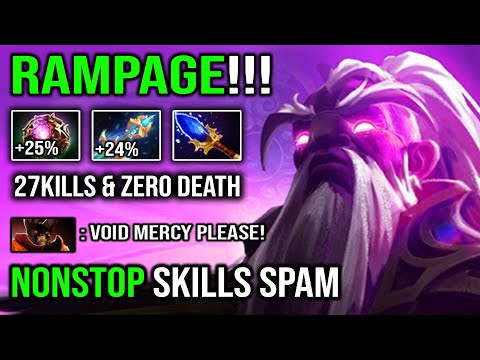 TRULY IMBA MID VOID SPIRIT 13 Min Godlike 27Kills & Zero Death with Crazy Skill Spam Deleted NP Mid