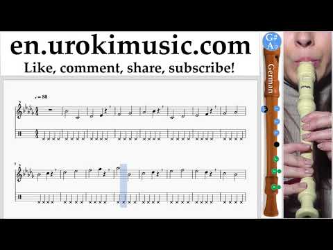 How to Play Recorder (G.) Ozuna - Dile Que Tu Me Quieres Tabs Part#1 exercises, scales um-i352