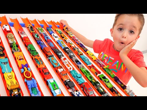 Nikita have fun with toy cars | Hot Wheels City