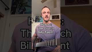 How to: The Crutch - Billy Talent. Go practice!