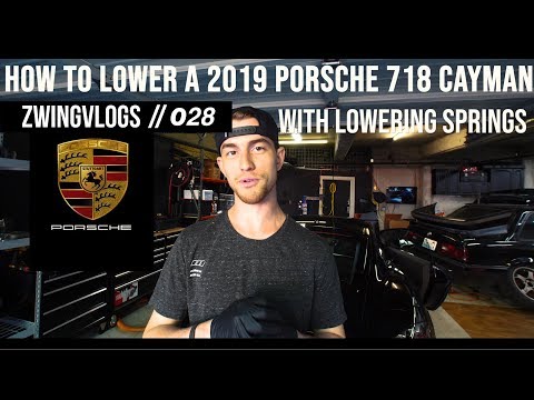 How to Install Lowering Springs on a Porsche 718 Cayman