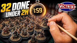 ...can I PAINT 32 Saxon miniatures in UNDER 2 hours...