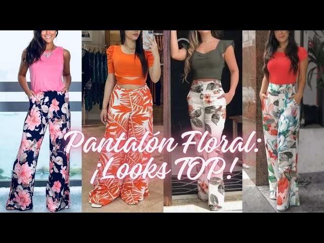Vídeo relacionado con Jeans acampanados con estampado de flores para mujer, estilo casual, cintura alta, pierna ancha, ajuste holgado, pantalones de mezclilla coloridos, patrón retro, pantalones palazzo, pantalones