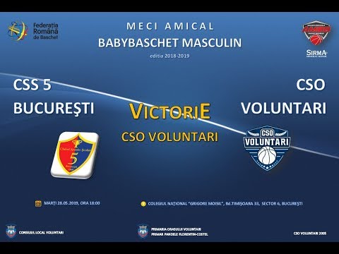 Victorie CSO Voluntari in CSS 5 Bucuresti - CSO Voluntari (babybaschet, 28.05.2019 HD Version)