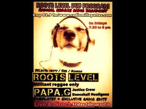 radio RMP 92.9 fm-Roots level 7-02-2014-PAPA G (dancehall hooliganz/justice crew) radio broadcast