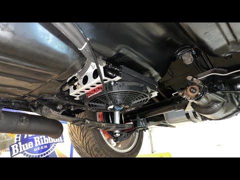Derale trans cooler installation on LS swapped NOVA