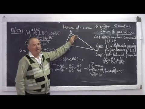 2/2 Lectia 877 Probleme geometrie Teorema catetei, inaltimii trapez dreptunghi paralelogram Clasa 7