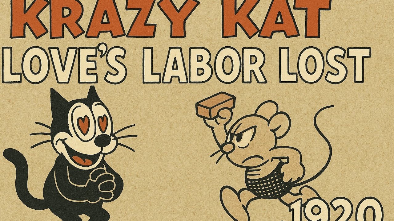 Krazy Kat | Love’s Labor Lost | 1920 | Animation | Comedy | Romance | Slapstick | Short Film