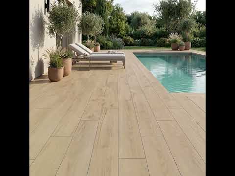 Dalle extérieur effet bois Corcovado 2.0 Oak R11 30x120,5 cm