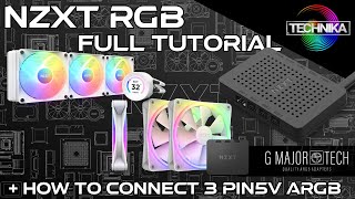 NZXT RGB explained and how to control 3 PIN 5V ARGB NON NZXT devices with it!