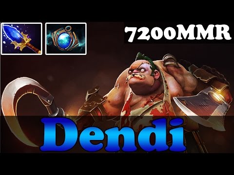 Dota 2 - Patch 6.86 : Dendi 7200MMR Plays Pudge with Aghanim's and Aether Lens vol 7 - Ranked