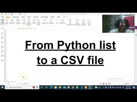 Create Csv File Using Python List