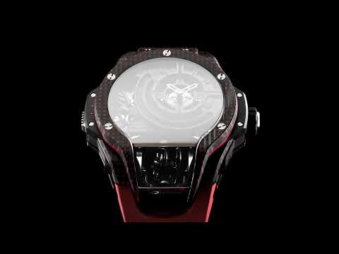 Hublot MP-09 Tourbillon Bi-Axis 5 Day Power Reserve Red 3D Carbon
