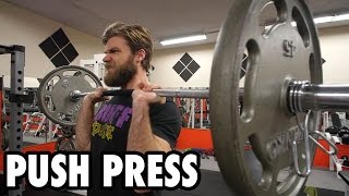 Barbell Push Press: Leg-Driven Overhead Press exercise video thumbnail