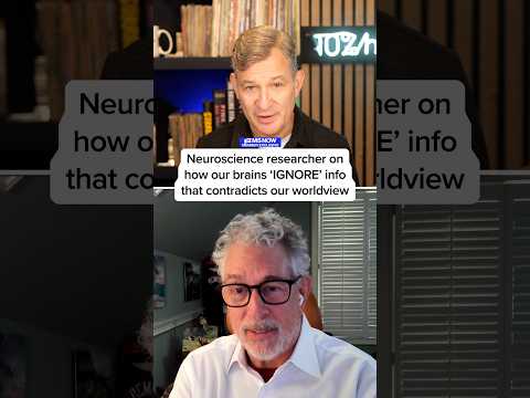 Neuroscience researcher on how our brains 'IGNORE' info that contradicts our worldview