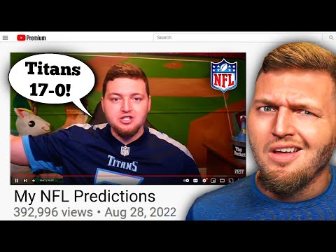 Reacting to my EMBARRASSING NFL Predictions!