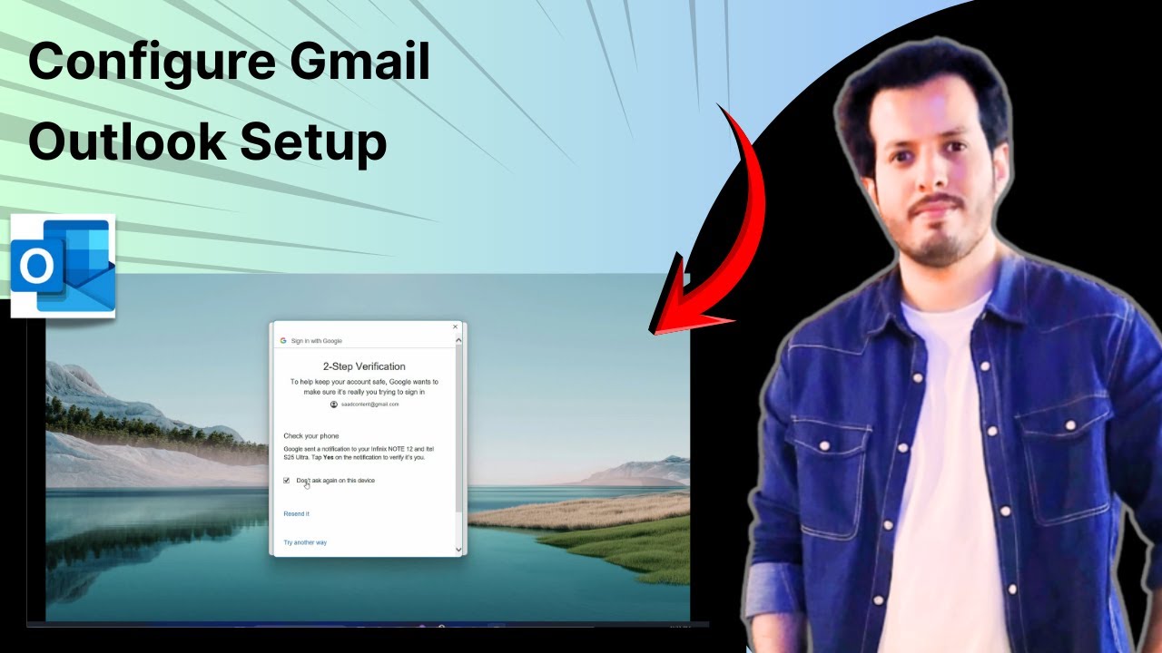 How To Configure Gmail Account on Microsoft Outlook Step By Step Tutorial