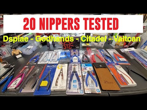 Scale Model Tips - 20 Nippers Tested !! -  Dspiae, Godhands, Citadel, Tamiya And More - Who Will Win