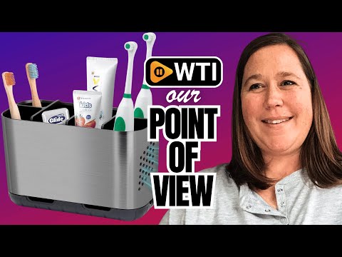 Boperzi Toothbrush and Toothpaste Holder Brushed Nickel Drainage for Bathroom Vanity - WTI product video review