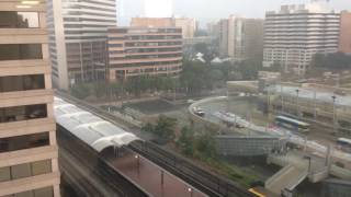 Squall line passing thru Silver Spring downtown