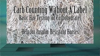 Insulin Resistant Horse?  How to Sample Your Hay for Testing