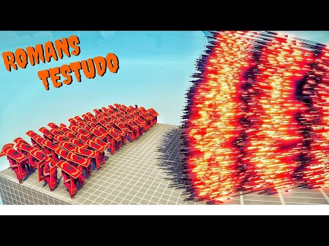 ROMANS TESTUDO vs EVERY GOD DUO - Shield Wall - Totally Accurate Battle Simulator TABS