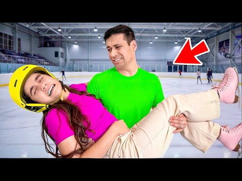 Suri Had a SCARY ACCIDENT in the Ice Skating Arena!!