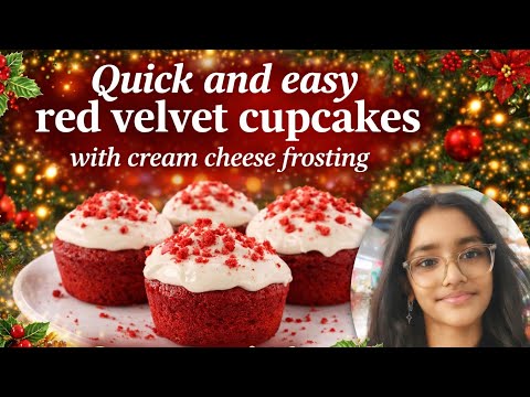 The Secret to SUPER MOIST Red Velvet Cupcakes with cream cheese frosting🧁(Everyone Gets This Wrong) 