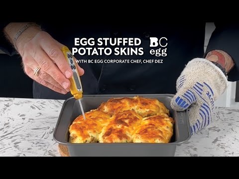 Egg Stuffed Potato Skins with Chef Dez